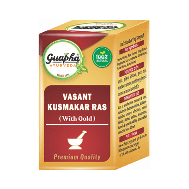 Guapha Ayurveda Vasant Kusumakar Ras (with Gold)