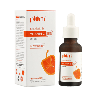Plum Mandarin & Vitamin C 15% Face Serum | Fragrance-Free