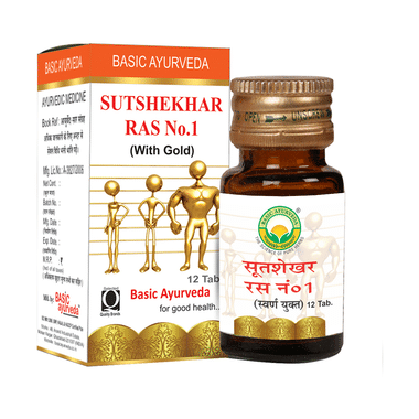 Basic Ayurveda Sutshekhar Ras No.1 (with Gold) Tablet