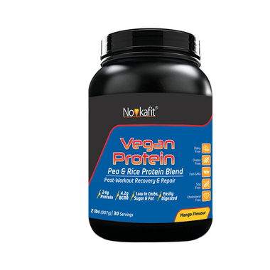 Novkafit Vegan Protein, Pea & Rice Protein Blend Mango