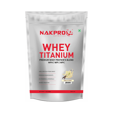 Nakpro Nutrition Whey Titanium Premium Whey Protein's Blend Vanilla