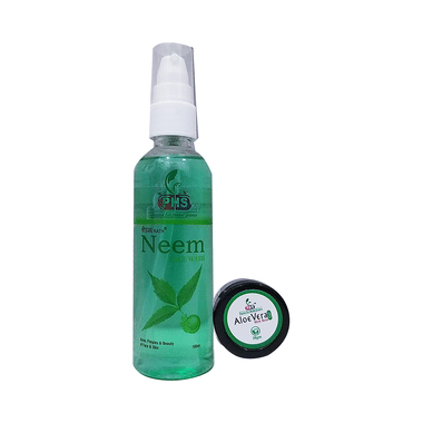 Shri Nath Face Wash With Aloe Vera Gel 10gm Free Neem