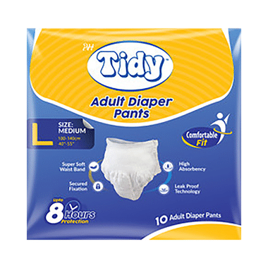 PH Tidy Adult Diaper Pants Large White