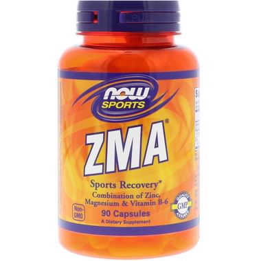 NOW Sports ZMA With Zinc, Magnesium & Vitamin B6 Capsule