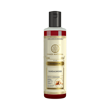 Khadi Naturals Sandalwood Herbal Massage Oil Plain