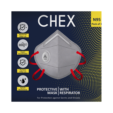 Chex N95 Protective Mask with Headloop with Breathing Valve