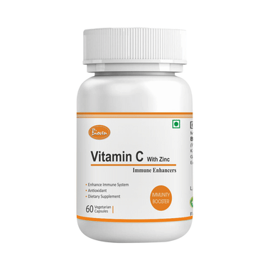 Bioven Vitamin C With Zinc Vegetarian Capsule