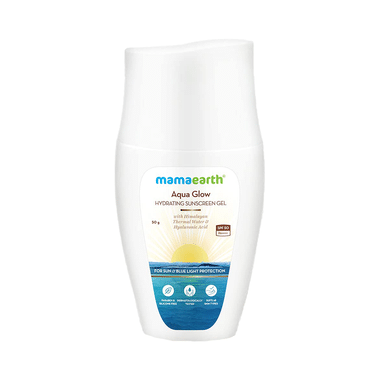 Mamaearth Aqua Glow Hydrating Sunscreen Gel with Hyaluronic Acid & Aloe Vera |  SPF 50 PA++++