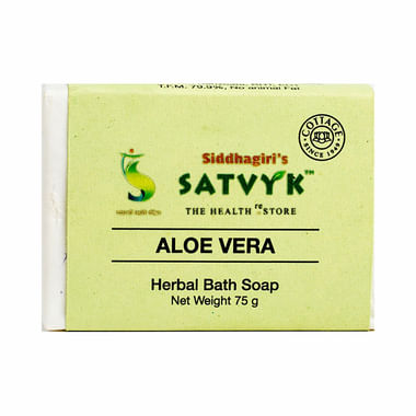 Satvyk Herbal Bath Soap Aloe Vera