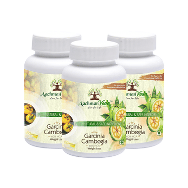Aachman Veda Garcinia Cambogia 500mg 60% HCA Weight Loss Capsule (60 Each)