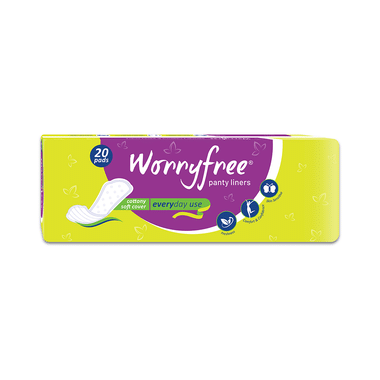 Worryfree Panty Liners (20 Each) 190mm