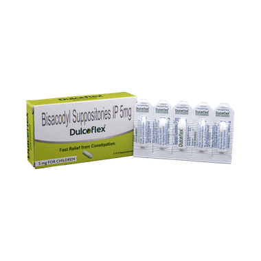 Dulcoflex 5mg Suppository For Children | Eases Constipation