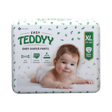 Teddyy Easy Baby Diaper Pants With Soft Elastic | Size XL