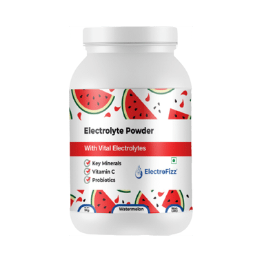 Electrofizz Electrolyte With Vitamin C & Probiotics | Flavour Powder Watermelon