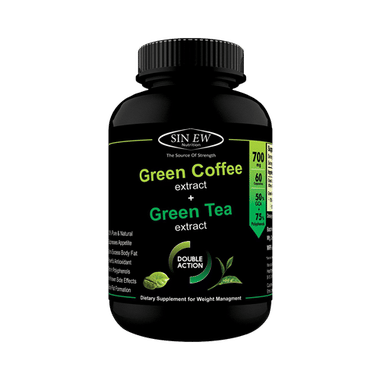 Sinew Nutrition Green Tea And Green Coffee Extract 700mg Capsule