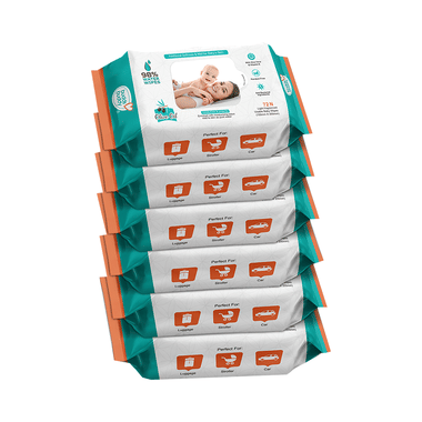 Buddsbuddy Olive Oil Light Fragranced Usable Baby Wipes (72 Each)