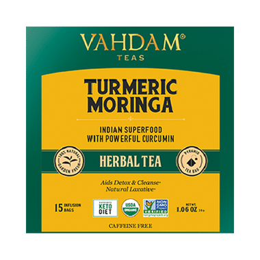 Vahdam Teas Herbal Tea Tisane (2gm Each) Turmeric Moringa