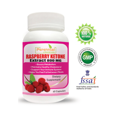 Perennial Lifesciences Raspberry Ketone (Garcinia Cambogia + Green Tea) Extract Capsule
