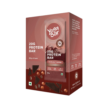 Yoga Bar 20gm Protein Bar For Nutrition | Flavour Hazelnut Toffee