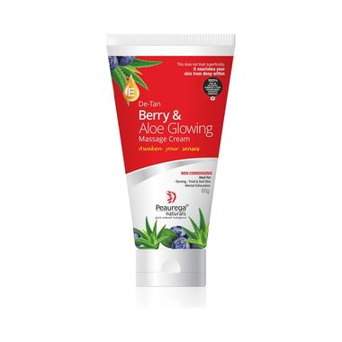 Peaurega Naturals De-Tan Berry And Aloe Vera Glowing Massage Cream