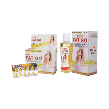 Jolly Combo Pack Of Fat Go Slimming Capsule & Massage Oil