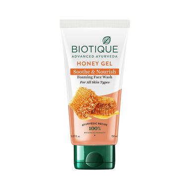 Biotique Honey Gel Soothe & Nourish Foaming Face Wash for all Skin Types