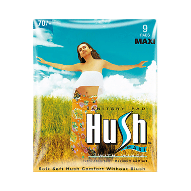 Hush Maxi Sanitary Pads With Wings Regular