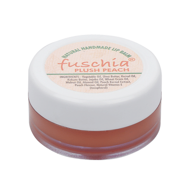 Fuschia Natural Handmade Lip Balm Push Peach