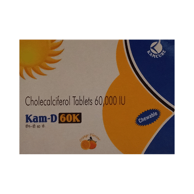 Kam-D 60K Chewable Tablet Orange