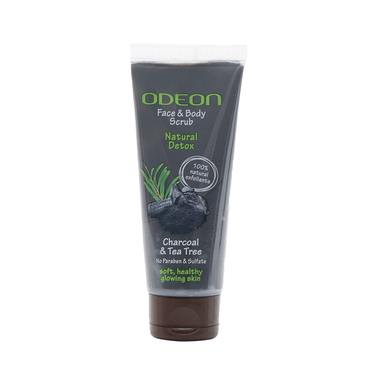 Odeon Charcoal & Tea Tree Face & Body Scrub