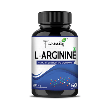 Farmity L-Arginine 500mg For Strength & Endurance | Capsule