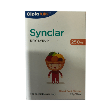 Synclar 250mg Dry Syrup Mixed Fruit