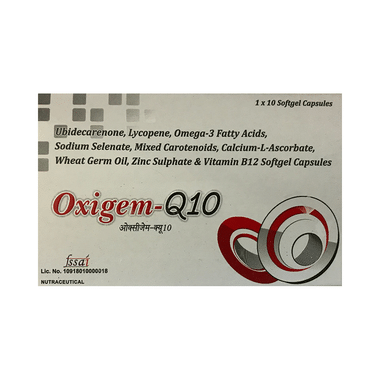 Oxigem-Q10 Soft Gelatin Capsule