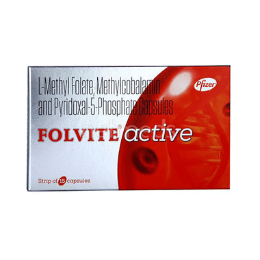 Folvite Active Capsule | With Essential Vitamins | For Nutritional Deficiences