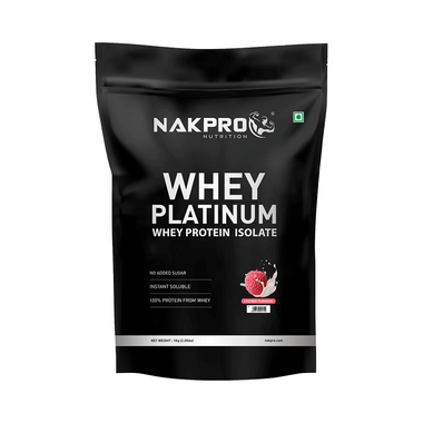 Nakpro Nutrition Whey Platinum Protein Isolate For Muscle Recovery | Flavour Powder Lychee