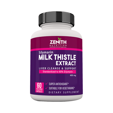 Zenith Nutrition Silymarin Milk Thistle  400mg Capsule