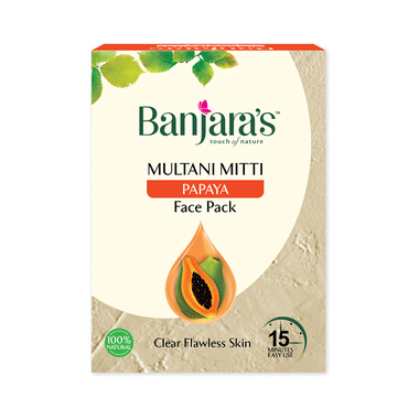 Banjara's Multani Mitti Face Pack Powder Papaya