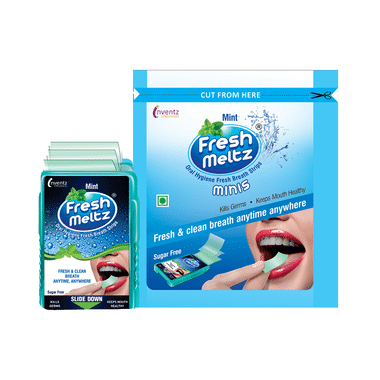 Freshmeltz Oral Hygiene Fresh Breath Strip Minis (10 Each) Mint Sugar Free