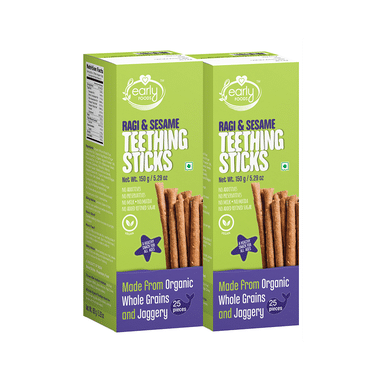 Early Foods Ragi & Sesame Teething Sticks (150gm Each)