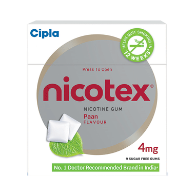 Nicotex Chewing Gums Paan Sugar Free