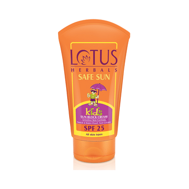 Lotus Herbals Safe Sun Kids Sun Block Cream SPF 25