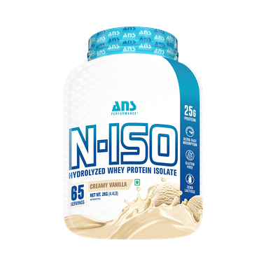 ANS Performance N-Iso Hydrolyzed Whey Protein Isolate Powder Creamy Vanilla