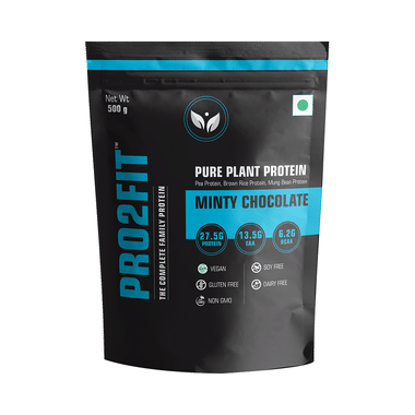 Pro2fit Minty Chocolate Pure Plant Protein (500gm Each)