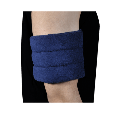 AaraamSek Microwavable Therapeutic Herbal Heating Pad For Biceps Pain Navy Blue