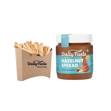 DailyFuels Hazelnut Spread With DailyFuels Biscuit Sticks Creamy