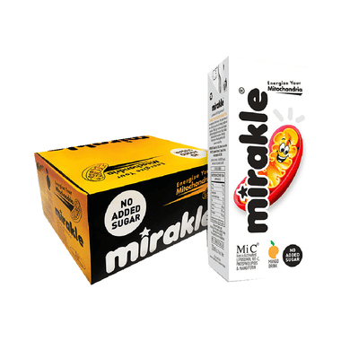 Mirakle Liposomal Vit-C, Phospholipids & Mangiferin Drink (200ml Each) Mango No Added Sugar