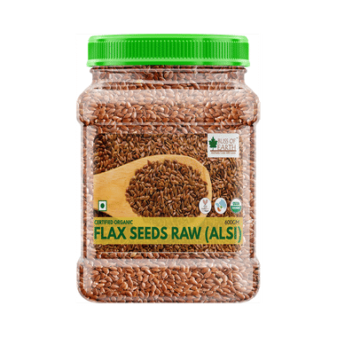 Bliss Of Earth Certified Organic Flax Seeds Raw (Alsi)