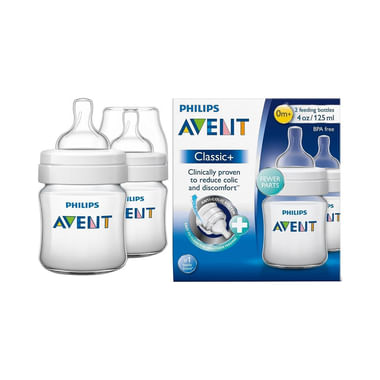 Philips Avent Classic Plus Feeding Bottle (125ml Each)