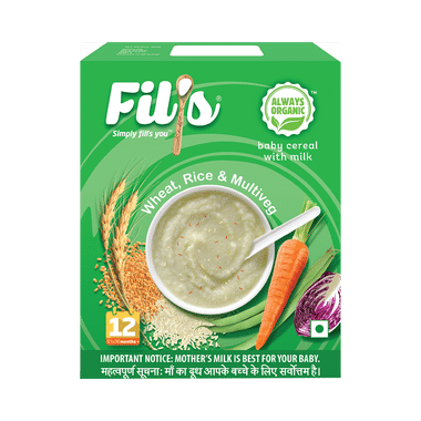 Fil's Baby Cereal With Milk (12 To 36 Months+) Wheat, Rice & Multiveg