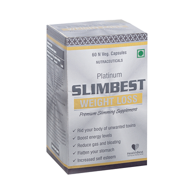 HealthBest Platinum Slimbest Weight Loss Veg Capsule